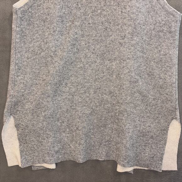 A.ida Gray Wool Sweater Cardigan Size Large Wool Blend Italy Pockets - Picture 10 of 10